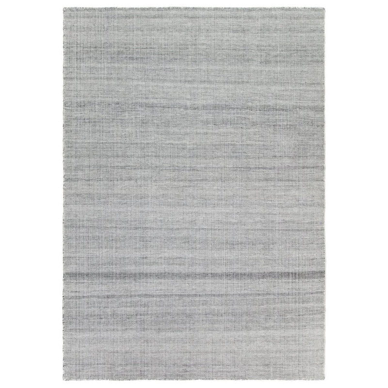 Ida Grey recycled plastic bottle rug by Claire Gaudion. Product shown full size.