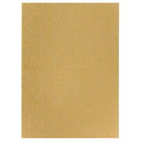 Claire Gaudion Zala Flax Rug is a Yellow Recycled Rug with a diamond weave pattern. Full size rug shown.