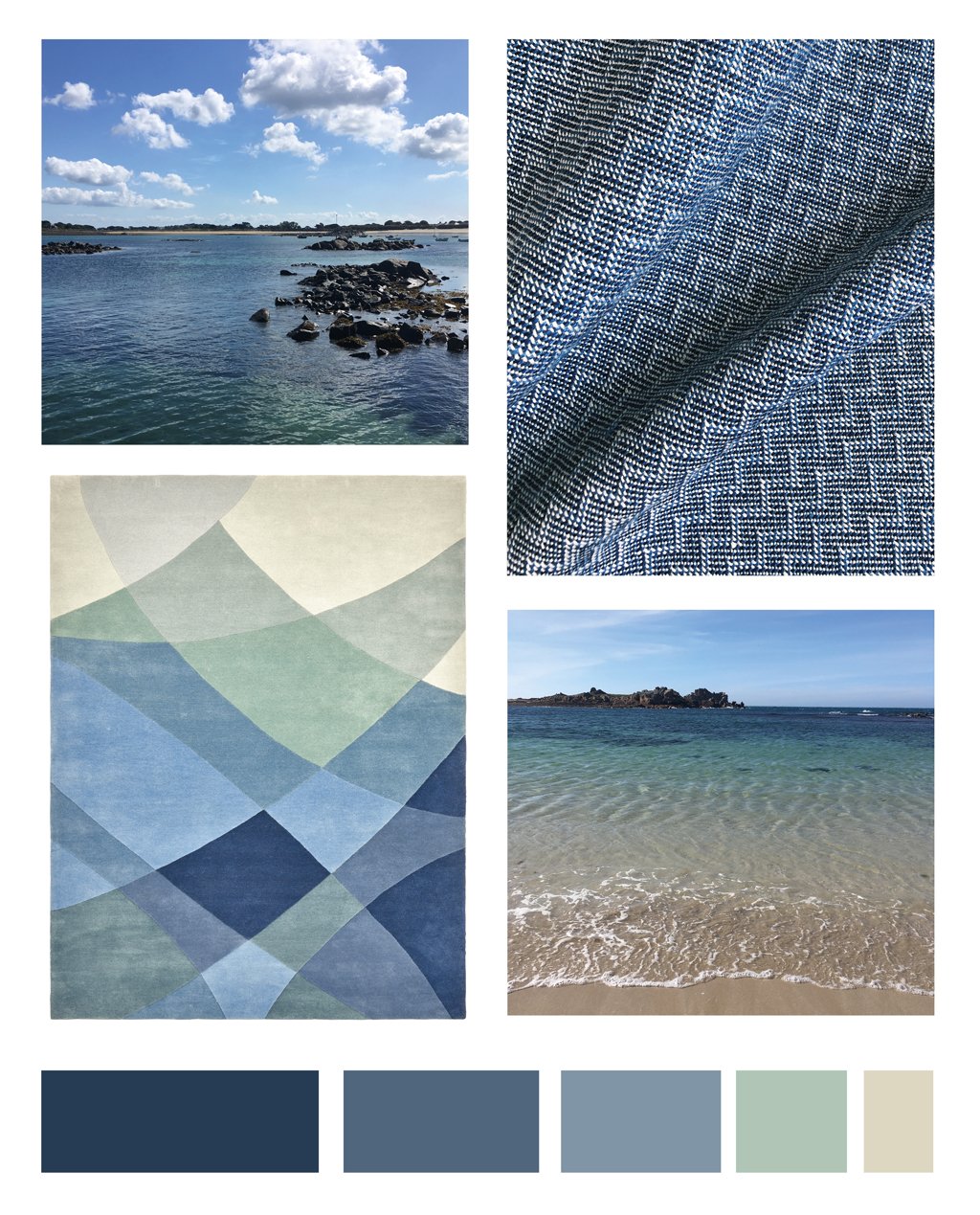 Blue Colour Palette for Biophilic Design