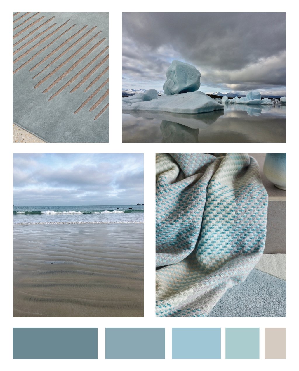Blue Colour Palette for Biophilic Design