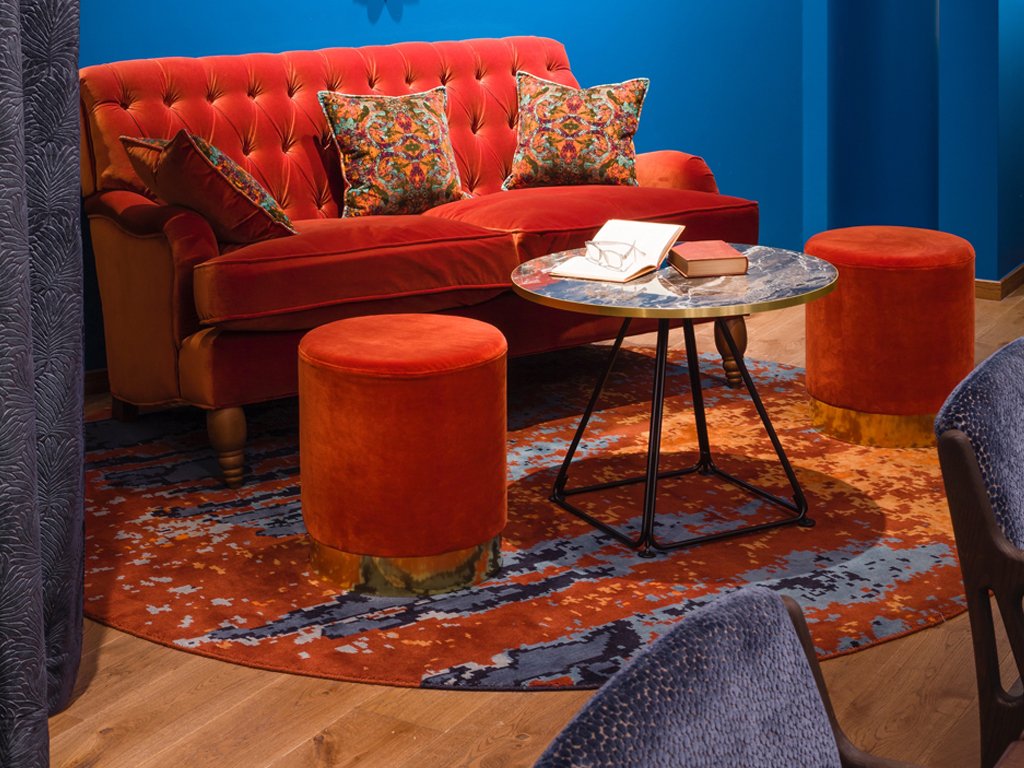 SOFITEL BRUSSELS BY RUSSEL SAGE STUDIO Claire Gaudion custom rug