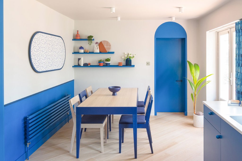 Residential kitchen dining room project by Interior Design Studio, Colour + Shape