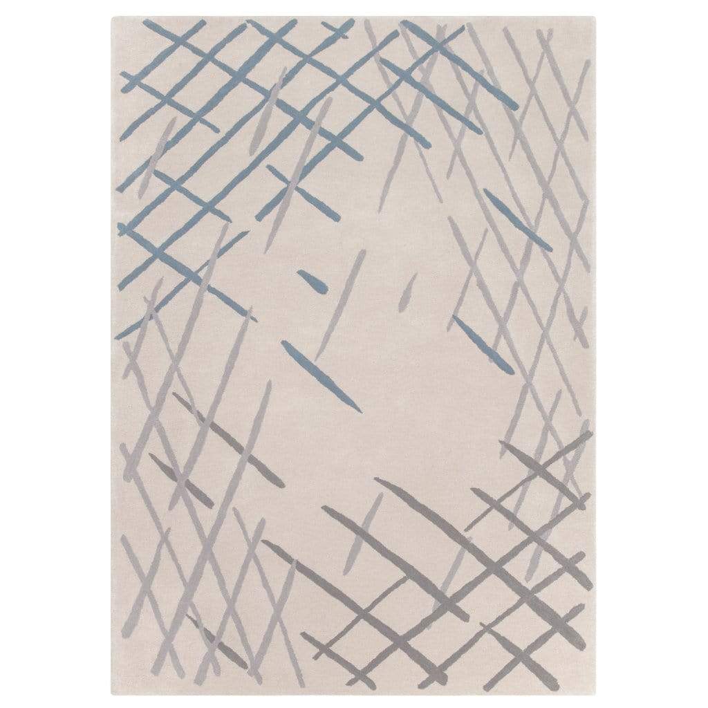 Sand Sketch Rug, Cream Wool Rug