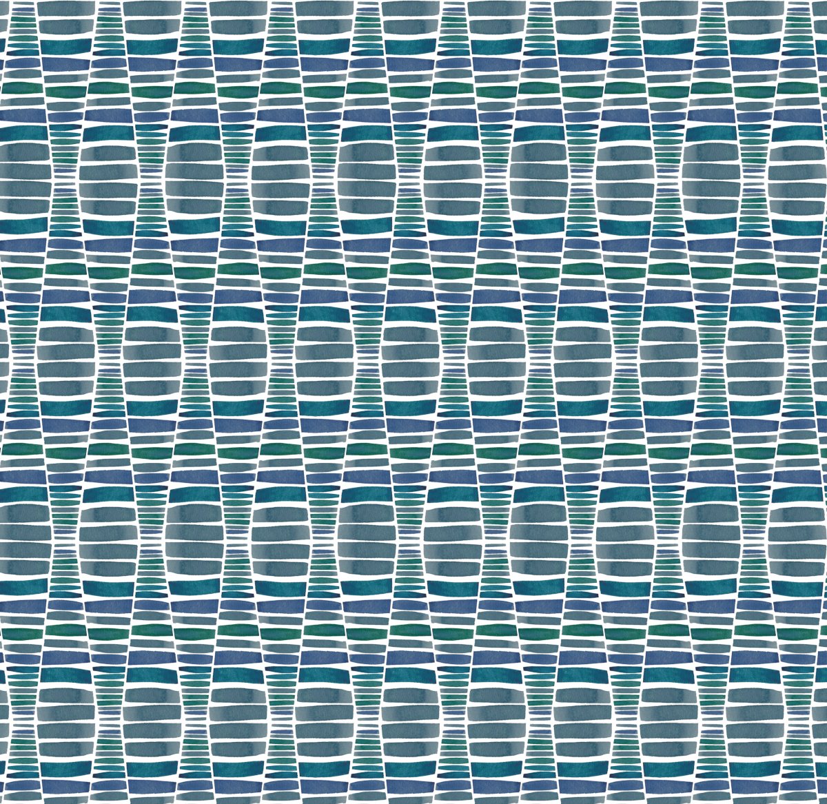 Desert Sea Blue Cotton Linen