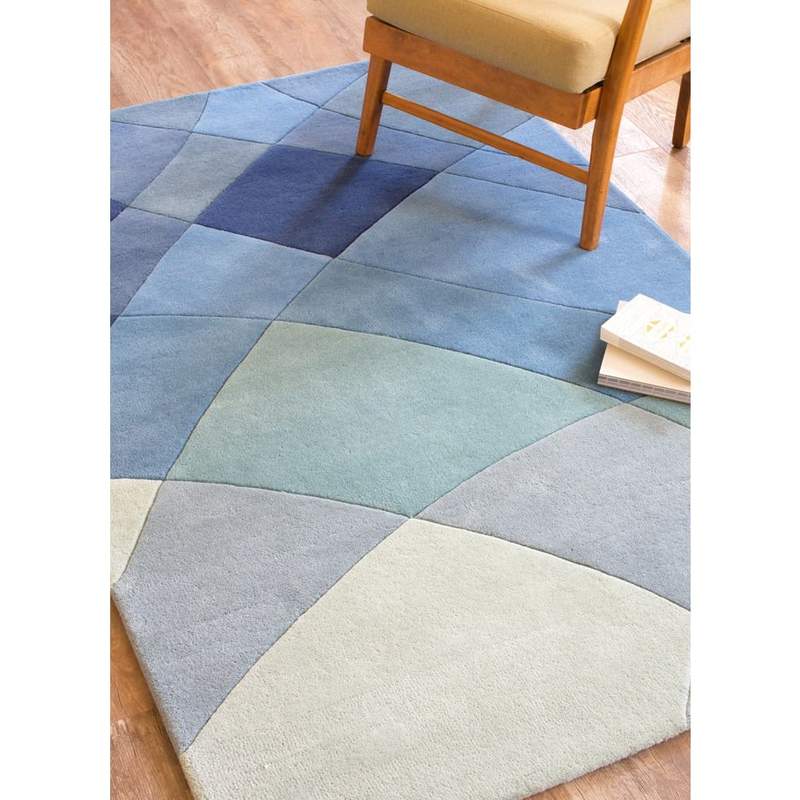 Rhythmic Tides Indigo Rug
